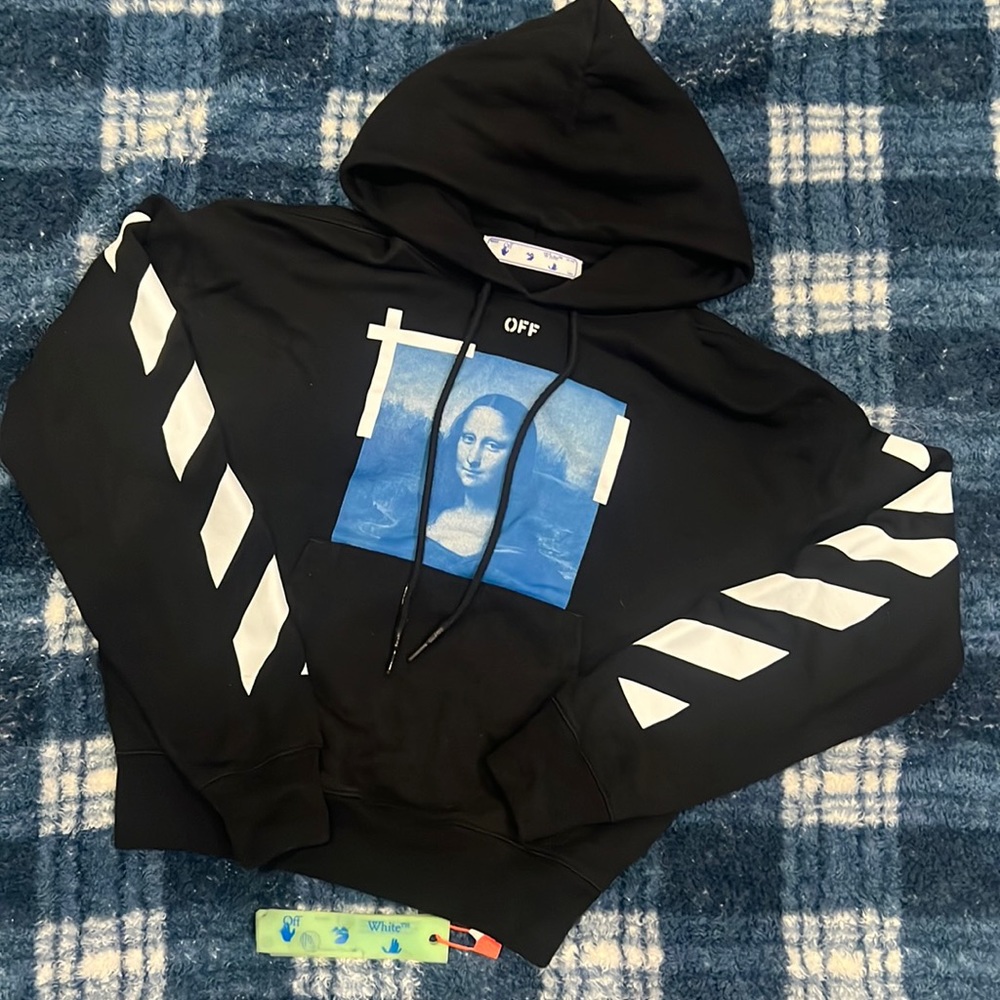 Off-White Taped Mona Lisa Over Hoodie
